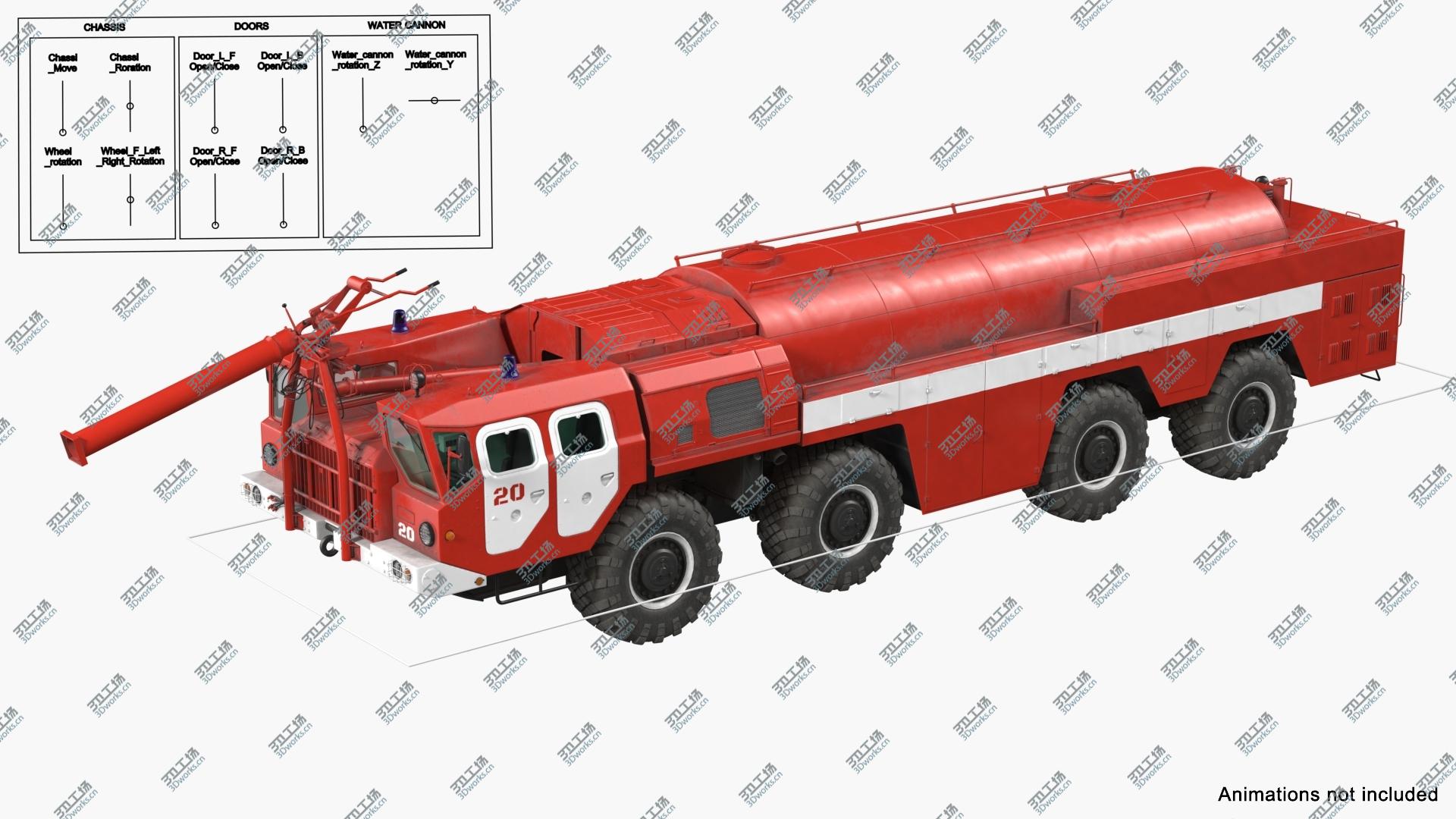 images/goods_img/20210313/3D Airport Fire Fighting Vehicle MAZ AA 60 Rigged/3.jpg